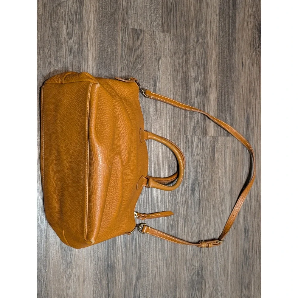 Vintage Dooney Bourke Pebble Grain‎ Leather Satchel Shoulder Bag
